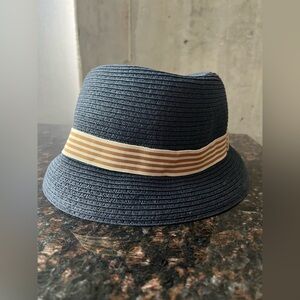 Target Hat Bucket With Ribbon Navy Blue One Size